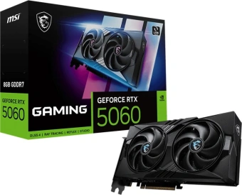 Видеокарта MSI PCI-E 5.0 RTX 5060 8G GAMING NVIDIA GeForce RTX 5060 8Gb 128bit GDDR7 2497/28000 HDMIx1 DPx3 HDCP Ret - купить недорого с доставкой в интернет-магазине