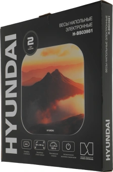 Весы напольные электронные Hyundai H-BS03981 макс.180кг оранжевый - купить недорого с доставкой в интернет-магазине