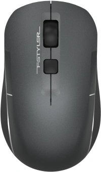 Мышь A4Tech Fstyler FB26CS Air2 серый/черный оптическая 2000dpi silent беспров. BT/Radio USB для ноутбука 4but (FB26CS AIR2 SMOKY GREY) - купить недорого с доставкой в интернет-магазине