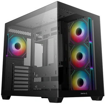 Корпус Deepcool CG530 4F черный без БП ATX 6x120mm 4x140mm 1xUSB3.0 audio bott PSU - купить недорого с доставкой в интернет-магазине