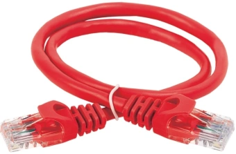 Патч-корд ITK PC04-C5EUL-05M U/UTP RJ-45 вил.-вилка RJ-45 кат.5E 0.5м красный LSZH - купить недорого с доставкой в интернет-магазине