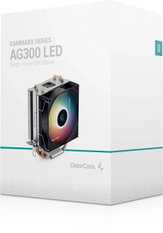 Устройство охлаждения(кулер) Deepcool AG300 LED Soc-AM5/AM4/1151/1200/1700 4-pin 18-31dB Al+Cu 150W 350gr Ret - купить недорого с доставкой в интернет-магазине