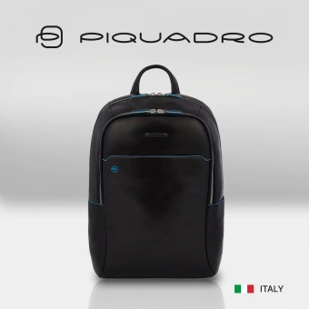 Рюкзак Piquadro Blue Square CA4762B2/N черный кожа - купить недорого с доставкой в интернет-магазине