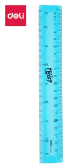 Линейка Deli E6208 пластик дл.20см ассорти гибкая/двухсторонняя шкала - купить недорого с доставкой в интернет-магазине