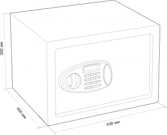 Сейф мебельный Cactus CS-SF-E40 взломостойкий 300x438x400мм электронный - купить недорого с доставкой в интернет-магазине