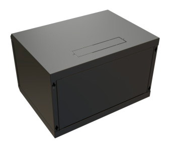 Шкаф коммутационный WRline (WR-TW-0966-GP-RAL9004) настенный 9U 600x600мм пер.дв.стекл 2 бок.пан. направл.под винты 60кг черный 500мм 500мм IP20 сталь - купить недорого с доставкой в интернет-магазине