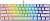 Клавиатура Оклик K763W механическая белый USB беспроводная BT/Radio Multimedia for gamer LED (1920562) кабель 1.5м