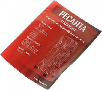 Радиатор масляный Ресанта ОМ-9АВ 2400Вт белый - купить недорого с доставкой в интернет-магазине