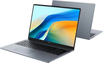 Ноутбук Huawei MateBook D 16 MCLF-X Core i5 12450H 16Gb SSD512Gb Intel UHD Graphics 16" IPS (1920x1200) без ОС grey space WiFi BT Cam (53013YDK) - купить недорого с доставкой в интернет-магазине