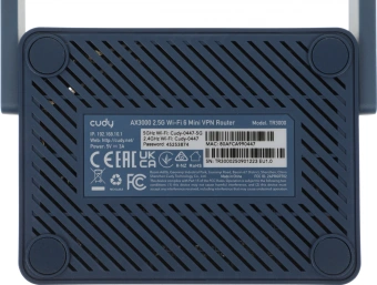 Маршрутизатор Cudy TR3000 AX3000 10/100/1000/2500BASE-T синий - купить недорого с доставкой в интернет-магазине