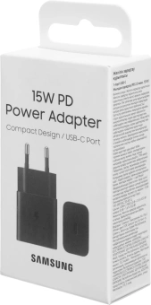 Сетевое зар./устр. Samsung EP-T1510N 15W 2A+1.67A (PD) USB Type-C для Samsung черный (EP-T1510NBEGRU) - купить недорого с доставкой в интернет-магазине