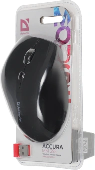 Мышь Defender Accura MM-295 черный оптическая 1600dpi беспров. USB 6but (52295) - купить недорого с доставкой в интернет-магазине