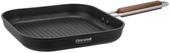 Сковорода-гриль Rondell Fjord RDA-1798 квадратная 26см покрытие: Xylan Plus ручка несъемная (без крышки) черный - купить недорого с доставкой в интернет-магазине