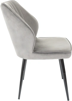 Стул для дома Бюрократ CH-K5 т.серый Holland 18 металл черный на ножках (CH-K5_1/HL18) - купить недорого с доставкой в интернет-магазине