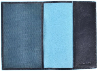 Обложка для паспорта Piquadro Blue Square PP5255B2/BLU2 синий натур.кожа - купить недорого с доставкой в интернет-магазине