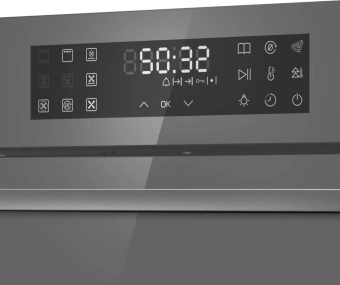 Духовой шкаф Электрический Maunfeld EOEH7614LGR серый - цена, купить или заказать с доставкой в интернет-магазине Духовой шкаф Электрический Maunfeld EOEH7614LGR серый - купить недорого с доставкой в интернет-магазине