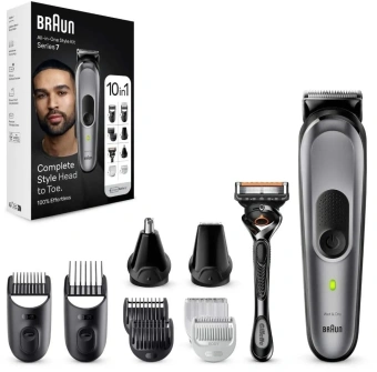 Триммер Braun Series 7 MGK7420 серый (насадок в компл:9шт) - купить недорого с доставкой в интернет-магазине