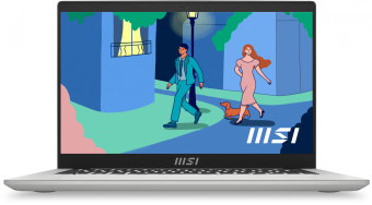 Ноутбук MSI Modern 14 C12MO-689RU Core i5 1235U 16Gb SSD512Gb Intel Iris Xe graphics 14" IPS FHD (1920x1080) Windows 11 Pro silver WiFi BT Cam (9S7-14J111-689) - купить недорого с доставкой в интернет-магазине