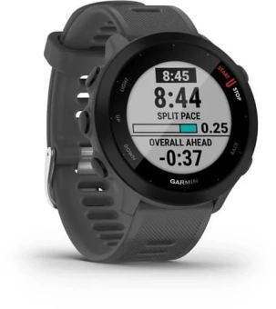 Смарт-часы Garmin Forerunner 55 42мм 1.04" LCD корп.серый рем.серый разм.брасл.:127-220мм (010-02562-13) - купить недорого с доставкой в интернет-магазине
