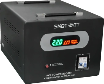 Стабилизатор напряжения Smartwatt AVR Tower 8000RF 8000ВА черный - купить недорого с доставкой в интернет-магазине