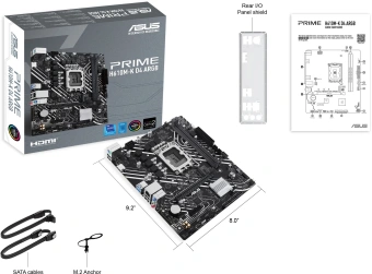 Материнская плата Asus PRIME H610M-K D4 ARGB Soc-1700 Intel H610 2xDDR4 mATX AC`97 8ch(7.1) GbLAN+HDMI - купить недорого с доставкой в интернет-магазине