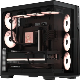 Корпус Formula Crystal Z7 черный без БП ATX 11x120mm 4x140mm 1xUSB3.0 1xUSB3.1 audio bott PSU - купить недорого с доставкой в интернет-магазине