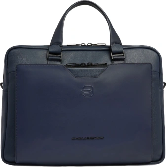 Деловая сумка мужская Piquadro Ael CA6920S142/BLU с отделением для ноутбука 14" синяя натур.кожа - купить недорого с доставкой в интернет-магазине