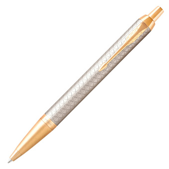 Ручка шариков. Parker IM Premium K323 (CW1931687) Grey GT M син. черн. подар.кор. сменный стержень 1стерж. линия 1мм кругл. 1цв. - купить недорого с доставкой в интернет-магазине