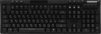 Клавиатура MSI STRIKE Pro W Silent механическая серый/черный USB беспроводная BT/Radio Multimedia for gamer LED (подставка для запястий) (S11-43RU210-CLA) кабель 2м - купить недорого с доставкой в интернет-магазине