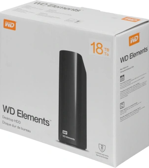 Жесткий диск WD USB3.0 18TB WDBWLG0180HBK-EESN Elements Desktop 3.5" черный - купить недорого с доставкой в интернет-магазине