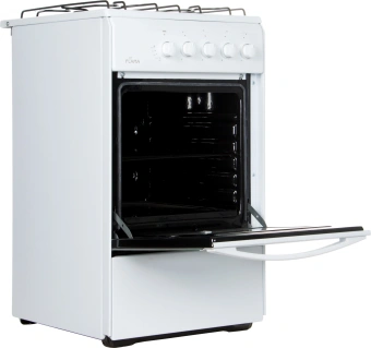 Плита Газовая Flama RG 24019 W белый (без крышки) реш.сталь - купить недорого с доставкой в интернет-магазине
