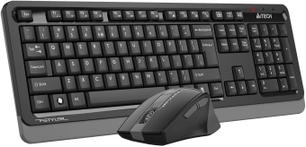 Клавиатура + мышь A4Tech Fstyler FG1035 клав:черный/серый мышь:черный/серый USB беспроводная Multimedia (FG1035 GREY) - купить недорого с доставкой в интернет-магазине