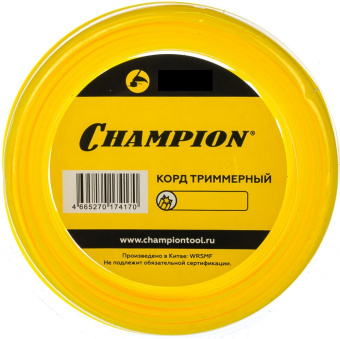 Леска для садовых триммеров Champion C5025 d=2.4мм L=12м - купить недорого с доставкой в интернет-магазине