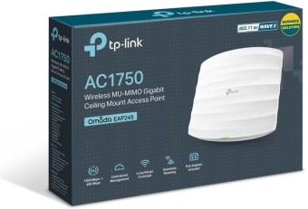 Точка доступа TP-Link EAP245(5-pack) AC1750 10/100/1000BASE-TX белый - купить недорого с доставкой в интернет-магазине