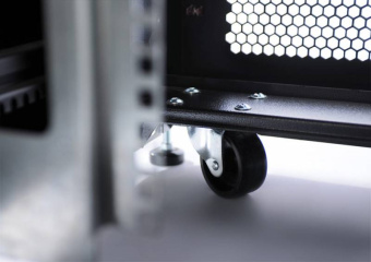 Шкаф серверный ЦМО (ШТК-СП-42.8.10-48АА-9005) напольный 42U 800x930мм пер.дв.перфор. задн.дв.перфор.2-хст. 2 бок.пан. 1350кг черный 690мм 180град. 1950мм - купить недорого с доставкой в интернет-магазине