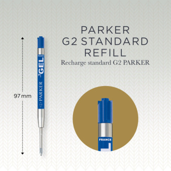 Стержень гелевый Parker Quink Gel Z05 (CW1950346) M 0.7мм синие чернила для ручек шариковых блистер (1шт) - купить недорого с доставкой в интернет-магазине
