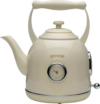 Чайник электрический Gorenje K17CLINGOR 1.7л. 2000Вт бежевый корпус: металл/пластик - купить недорого с доставкой в интернет-магазине