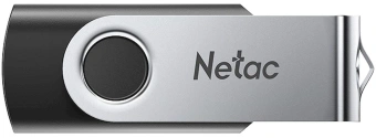 Флеш Диск Netac 64GB U505 NT03U505N-064G-20BK USB2.0 черный/серебристый - купить недорого с доставкой в интернет-магазине