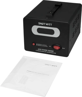 Стабилизатор напряжения Smartwatt AVR Tower 1500RF 1500ВА черный - купить недорого с доставкой в интернет-магазине