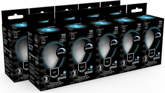 Лампа светодиодная Gauss Filament 105202209-D 9Вт цок.:E27 шар 220B св.свеч.бел.нейт. (упак.:10шт) - купить недорого с доставкой в интернет-магазине