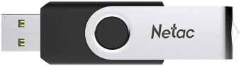 Флеш Диск Netac 32GB U505 NT03U505N-032G-20BK USB2.0 черный/серебристый - купить недорого с доставкой в интернет-магазине