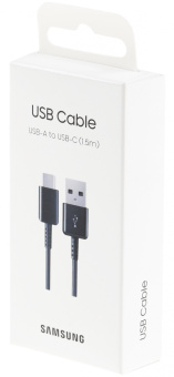 Кабель Samsung EP-DG930IBRGRU USB (m)-USB Type-C (m) 1.5м черный - купить недорого с доставкой в интернет-магазине