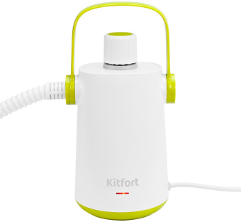 Пароочиститель ручной Kitfort КТ-9109-2 1000Вт белый/салатовый - купить недорого с доставкой в интернет-магазине