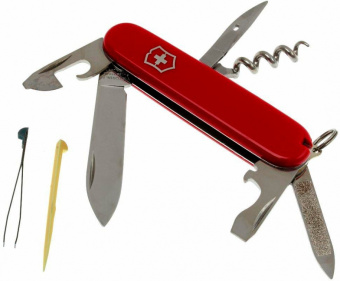 Нож перочинный Victorinox Sportsman (0.3803) 84мм 13функц. красный карт.коробка - купить недорого с доставкой в интернет-магазине
