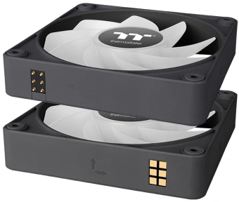 Вентилятор для корпуса Thermaltake CT120 EX Sync Reverse ARGB 120х120x25 черный 4-pin 31.2дБ (упак.:3шт) (CL-F192-PL12SW-A) Ret - купить недорого с доставкой в интернет-магазине