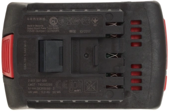 Батарея аккумуляторная Bosch GBA M-C Professional 18В 5Ач Li-Ion (1600A002U5) - купить недорого с доставкой в интернет-магазине