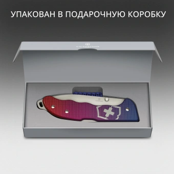 Нож перочинный Victorinox Evoke Alox (0.9415.D221) 136мм 5функц. синий/красный подар.коробка в комплекте: паракорд - купить недорого с доставкой в интернет-магазине