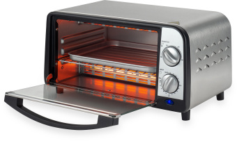 Мини-печь Hyundai MIO-HY071 9л. 800Вт серебристый/черный - купить недорого с доставкой в интернет-магазине