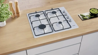 Газовая варочная поверхность Bosch PBP6C5K80O нержавеющая сталь - купить недорого с доставкой в интернет-магазине