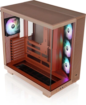 Корпус Thermaltake View 380 XL TG ARGB Gravel Sand коричневый без БП ATX 5x120mm 2x140mm 2xUSB3.0 audio bott PSU - купить недорого с доставкой в интернет-магазине